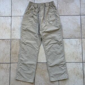 Aftco Pants Mens 32x30 Khaki Lightweight Performance Fishing Cargo Outdoor